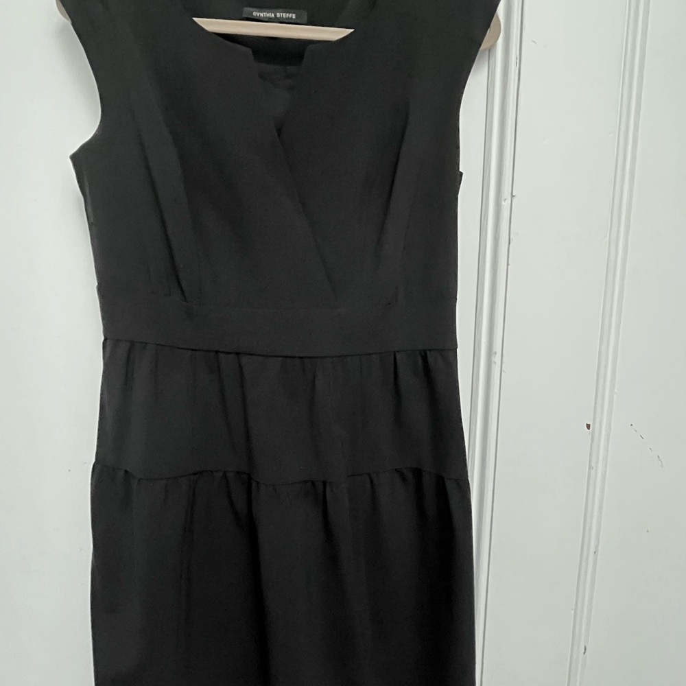 Cynthia Steffe Black Sleeveless Dress